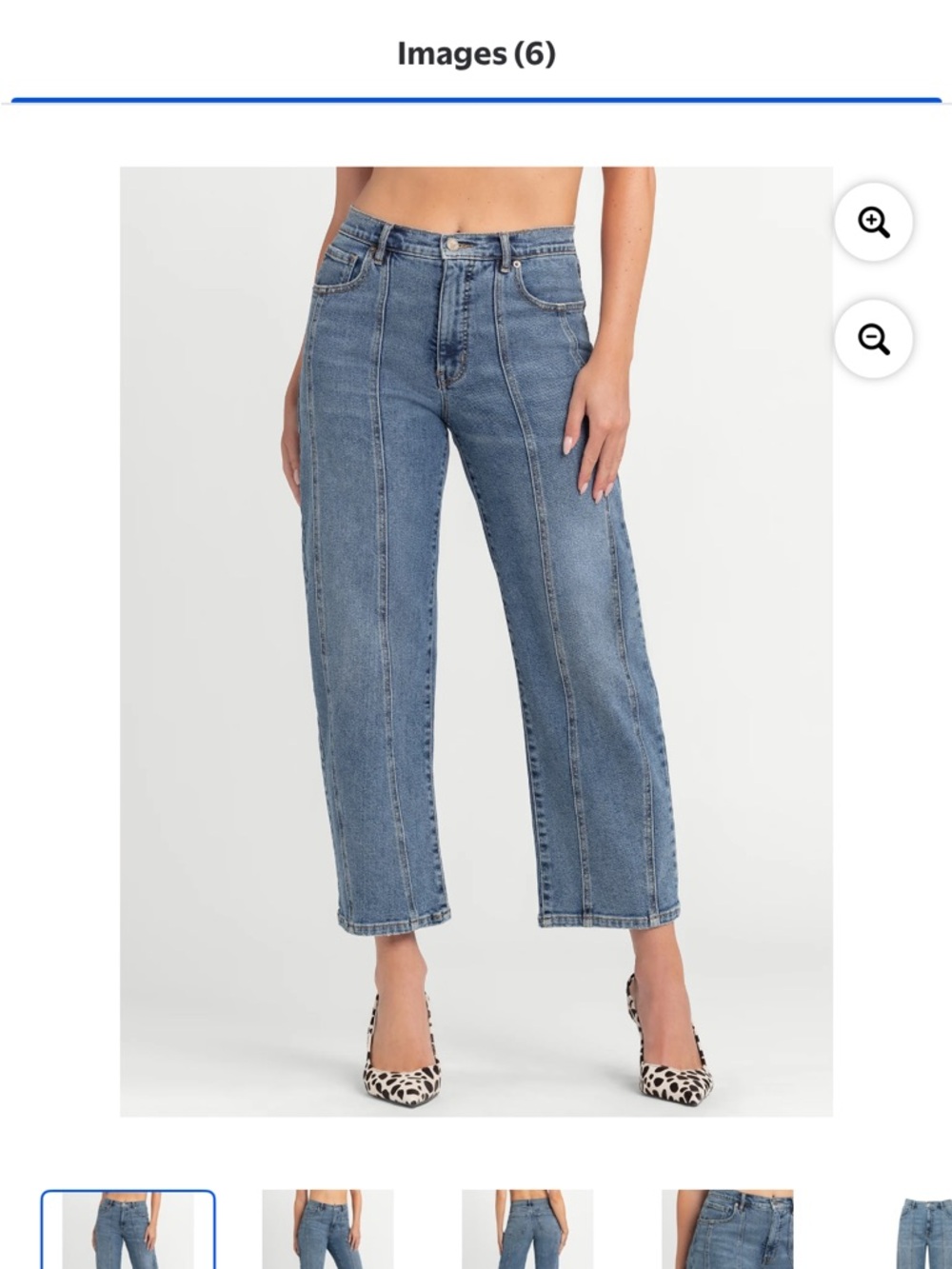Jessica Simpson Women's Myrtle Barrel Leg Jeans, Size 6 - Picture 6 of 8